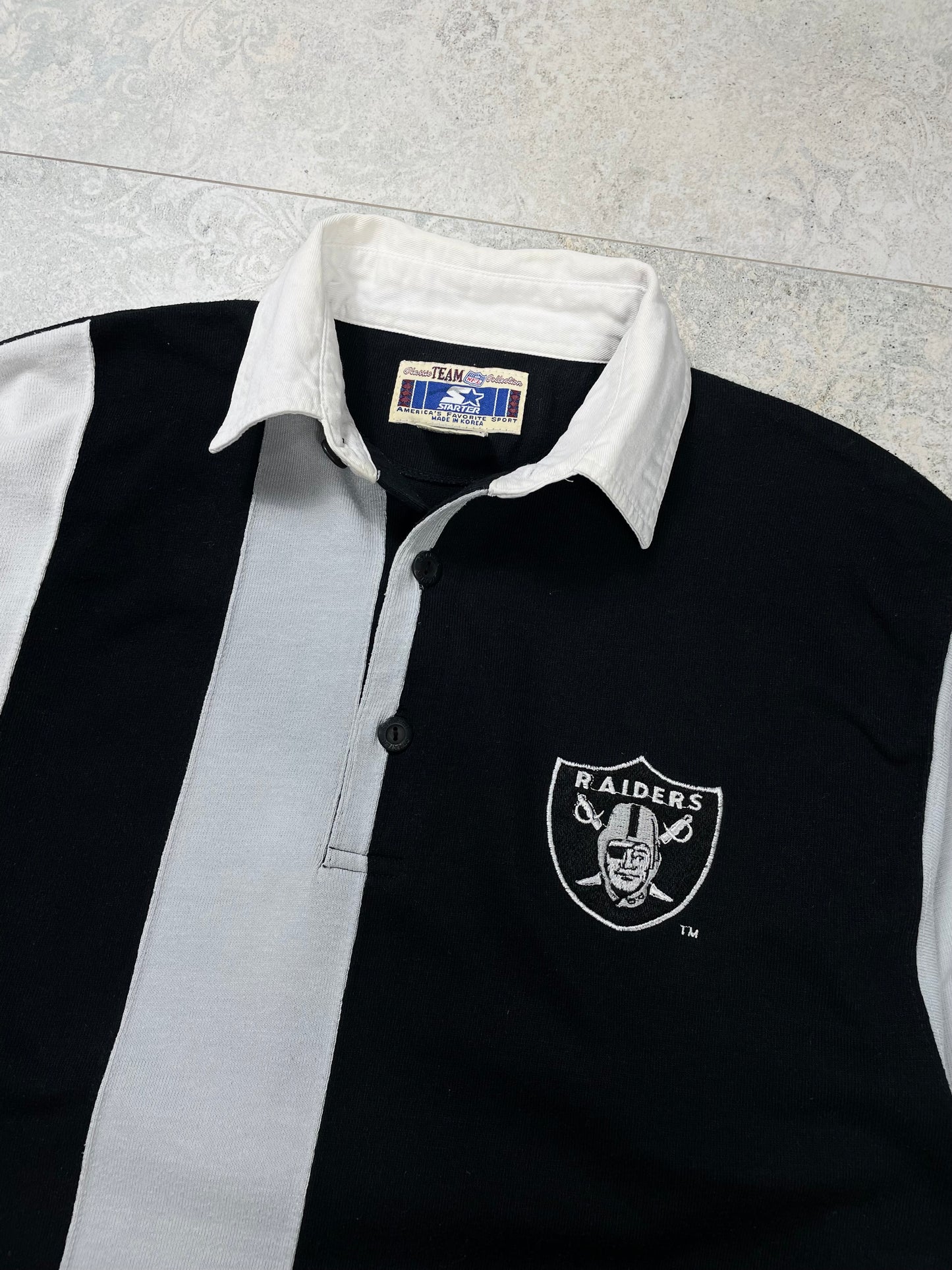 Starter Raiders NFL Polo Majica Dugih Rukava (M)