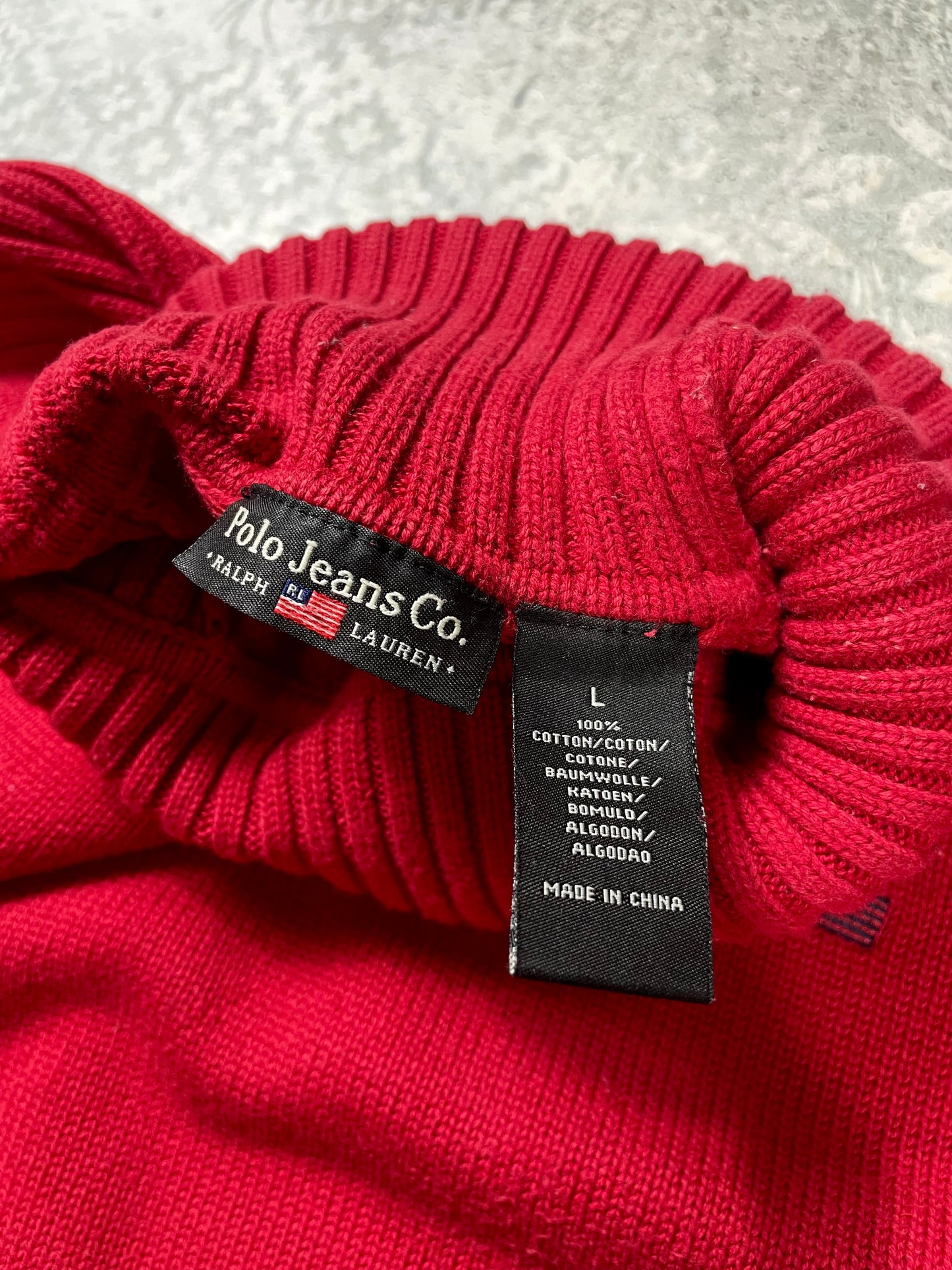 Ralph Lauren Polo Jeans Rolka Džemper (L)
