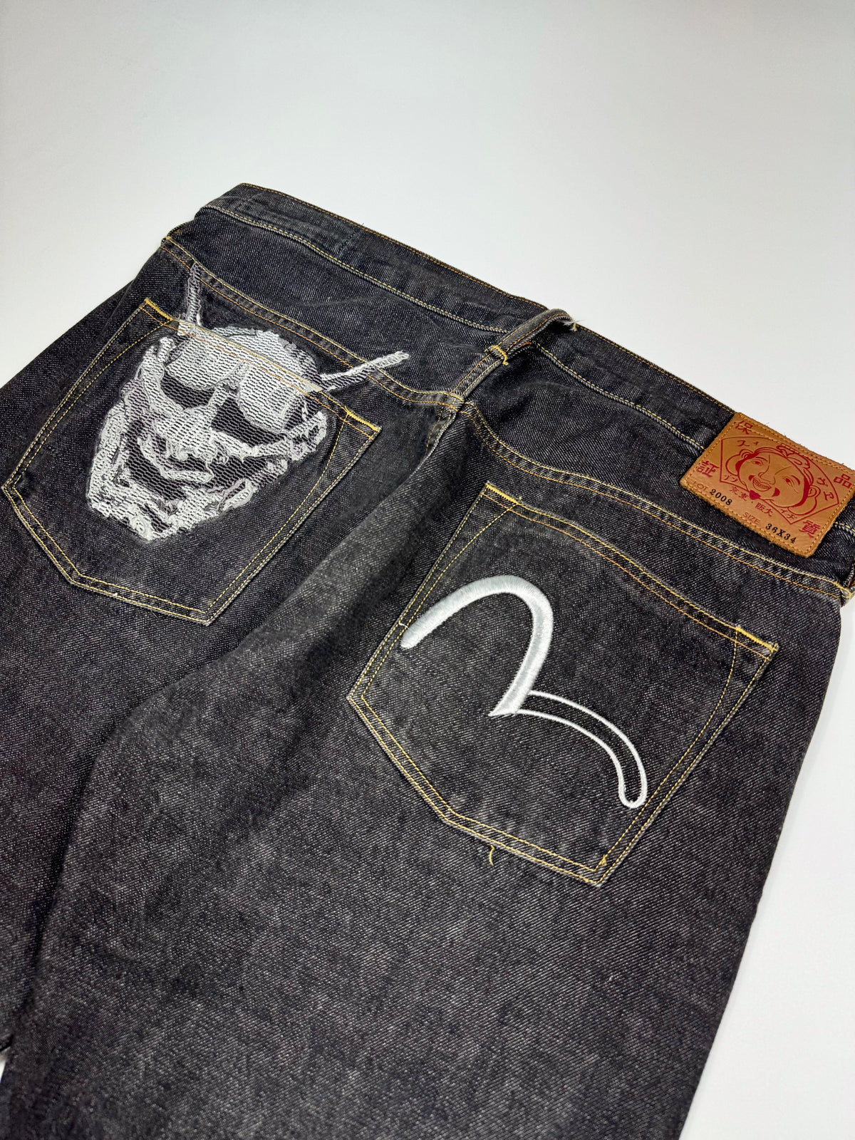 Evisu Selvedg Jeans Demon Logo
