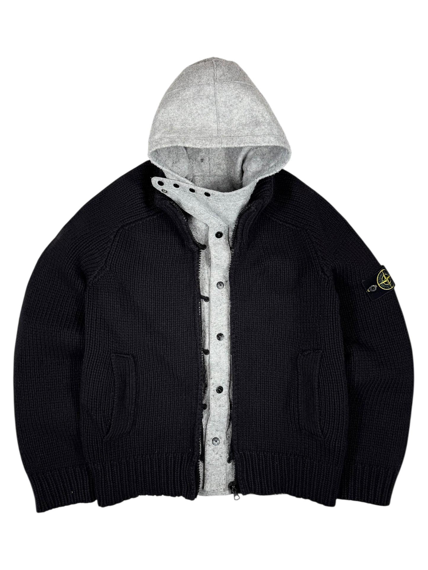 Stone Island Dual-Layer President Knit Kardigan (M)