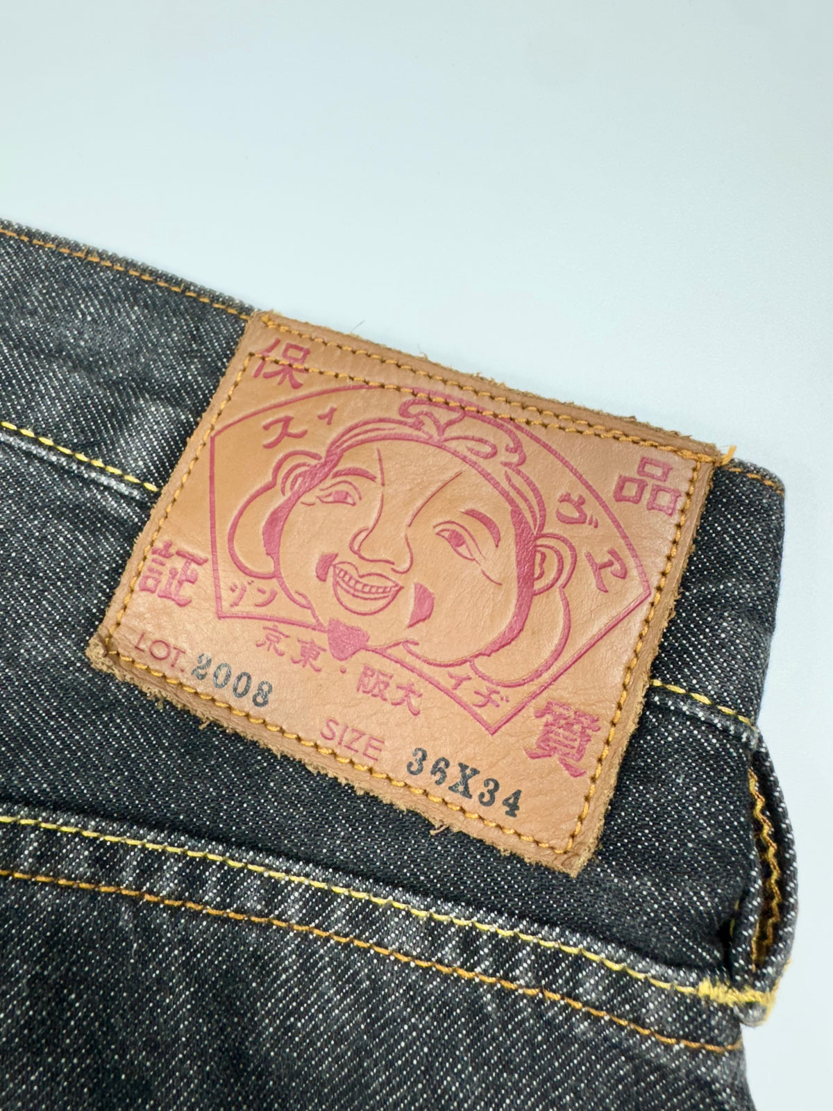 Evisu Selvedg Jeans Demon Logo