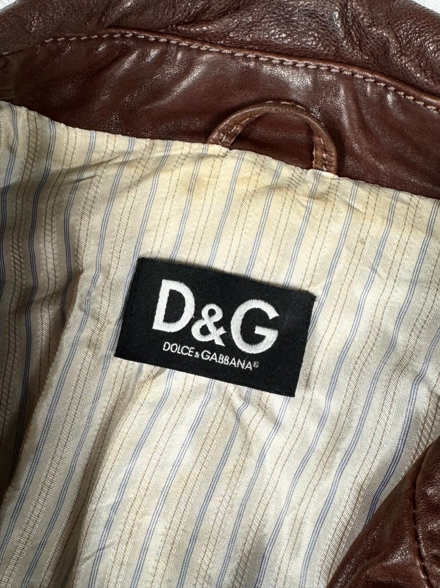 Dolce&Gabbana Kožna Jakna Vintage 00’s (M)