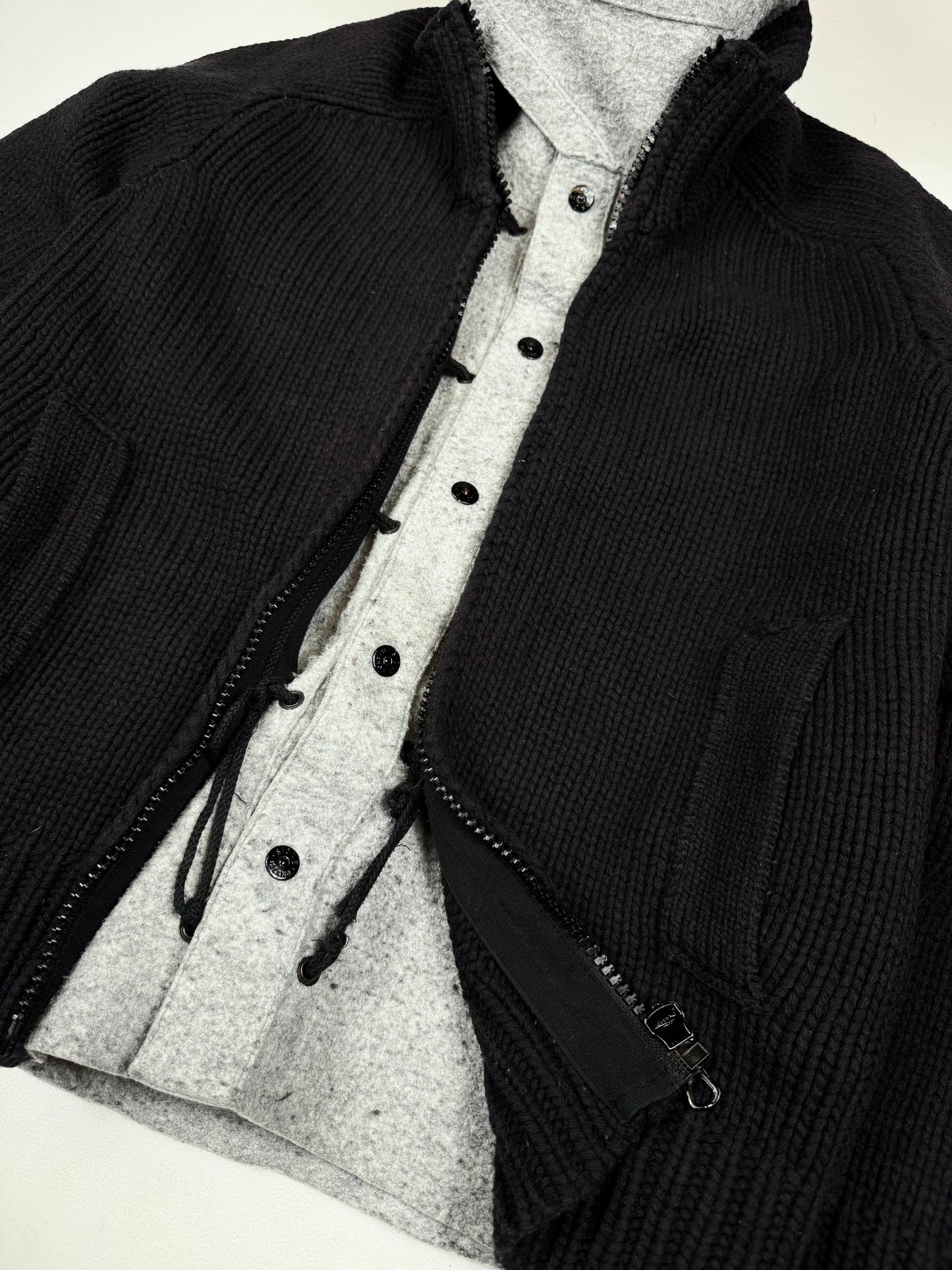 Stone Island Dual-Layer President Knit Kardigan (M)