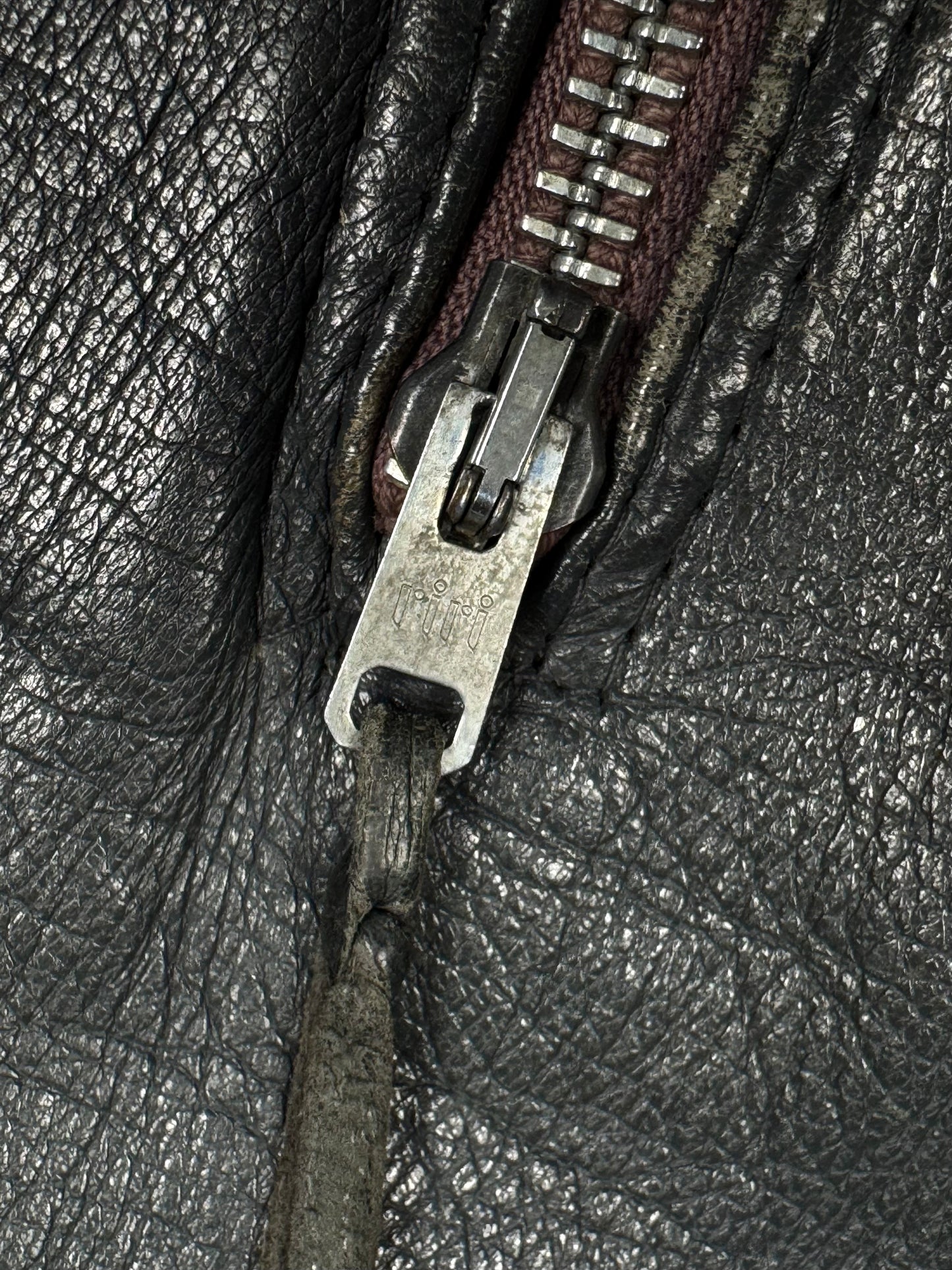 German Leather Bomber Jakna 90/80’s (L)