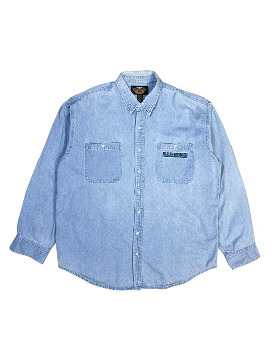 Harley Davidson Denim Košulja Vintage (XL)