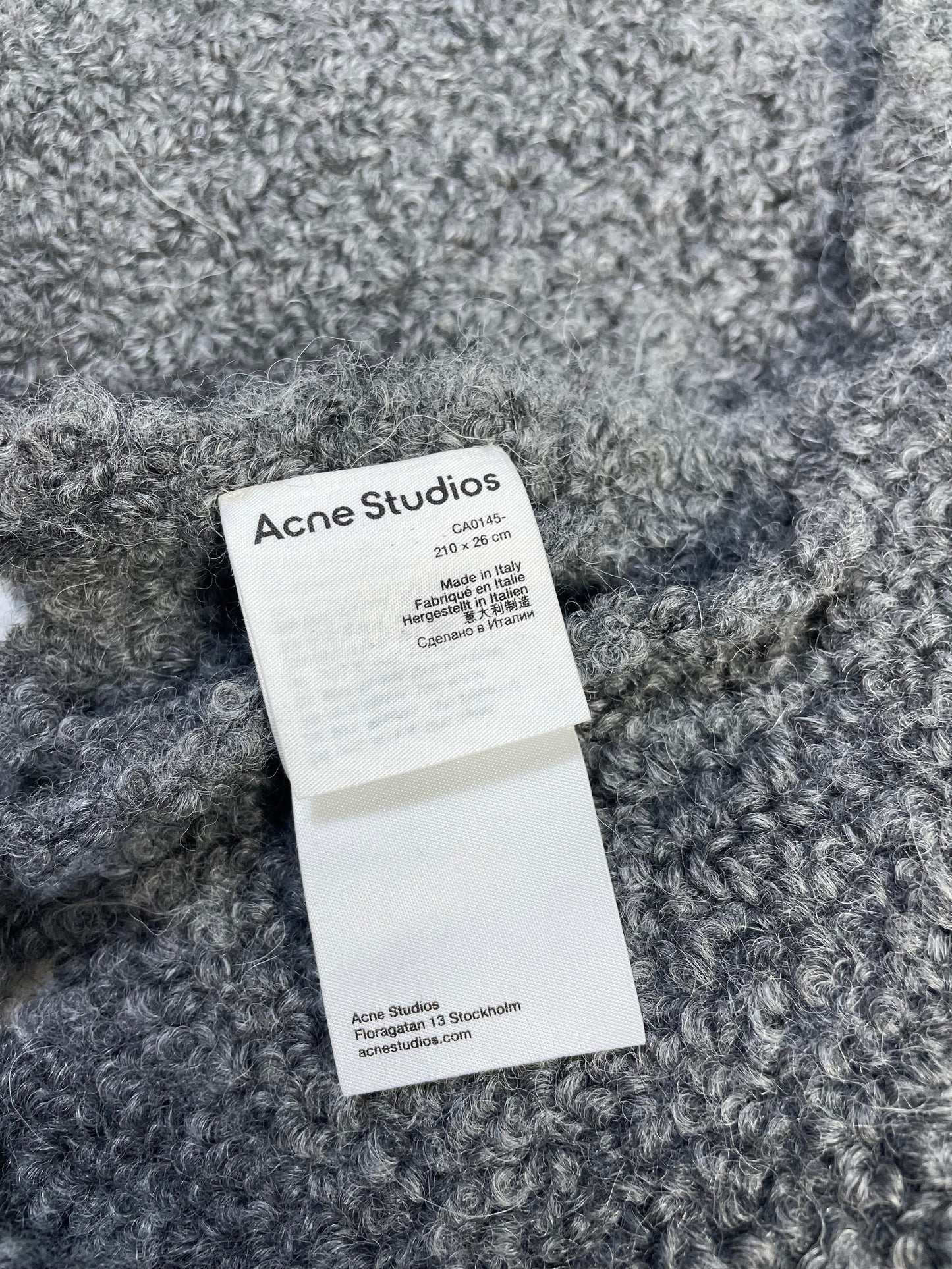 Acne Studios Šal Alpaca (180cm/27cm)