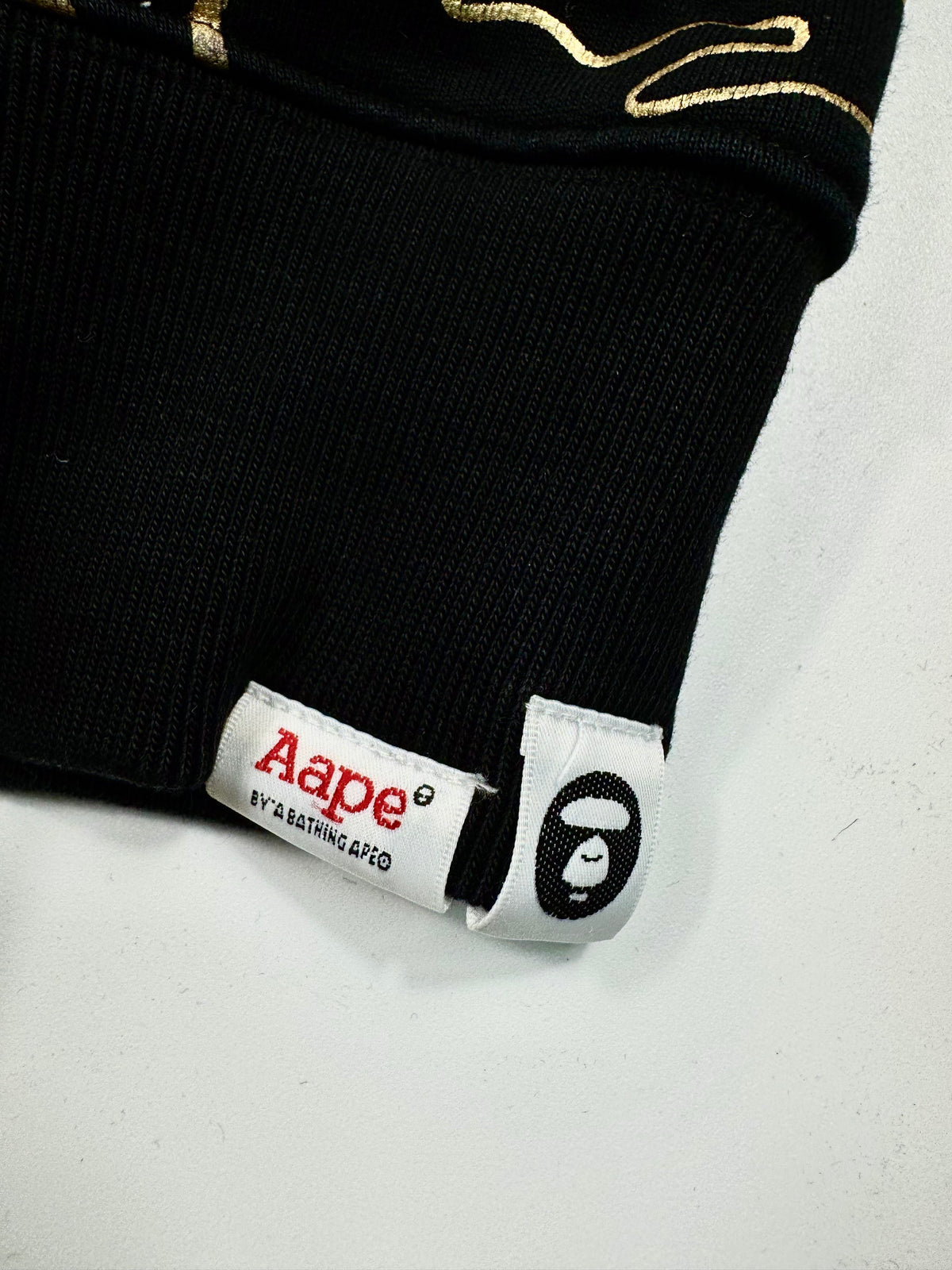 AAPE Zip Hoodie Black Gold