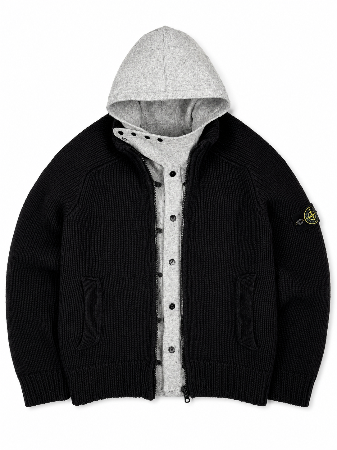 Stone Island Dual-Layer President Knit Kardigan (M)