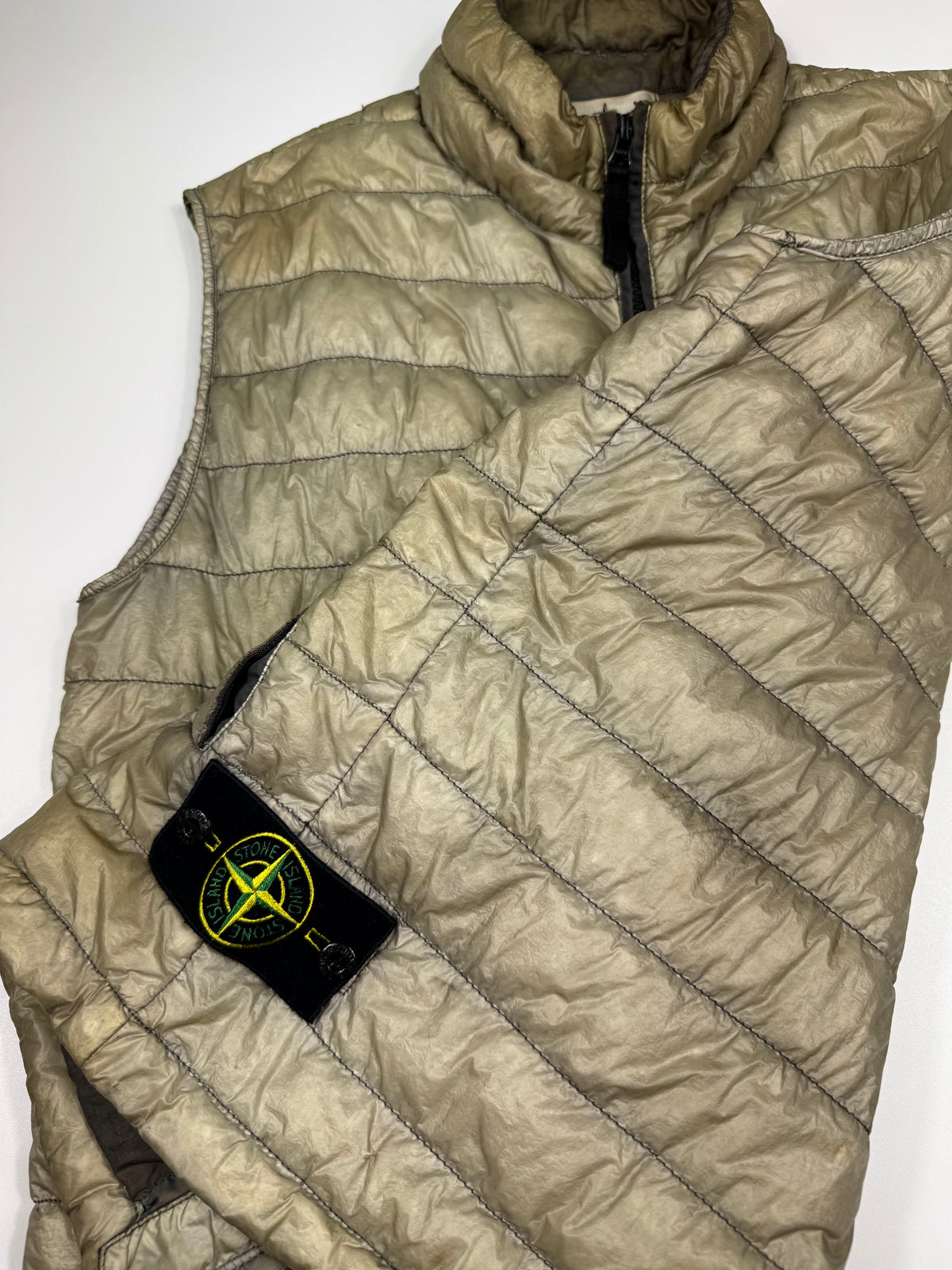 Stone Island Garment Dyed Down Filled Vest SS16