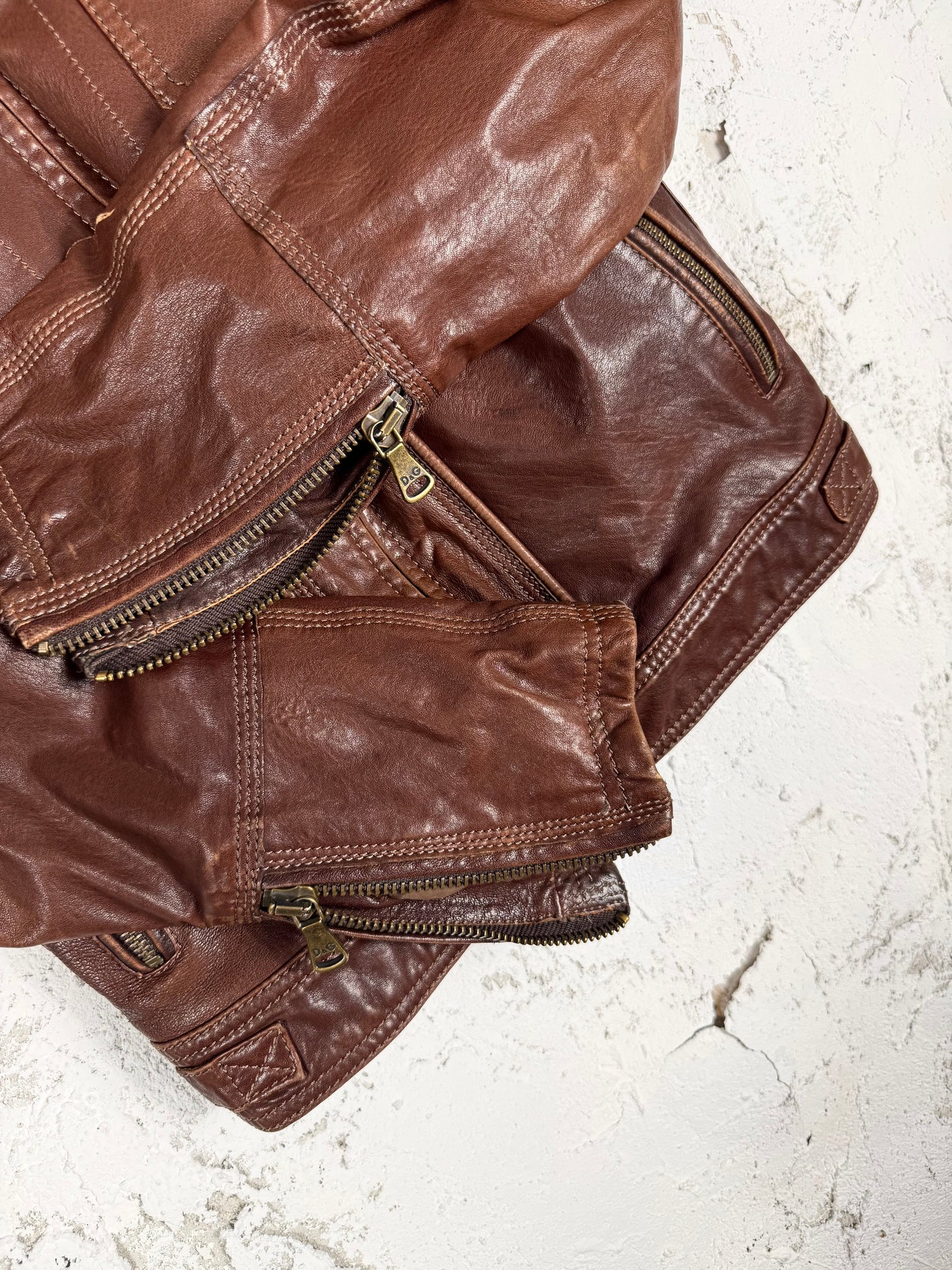 Dolce&Gabbana Kožna Jakna Vintage 00’s (M)