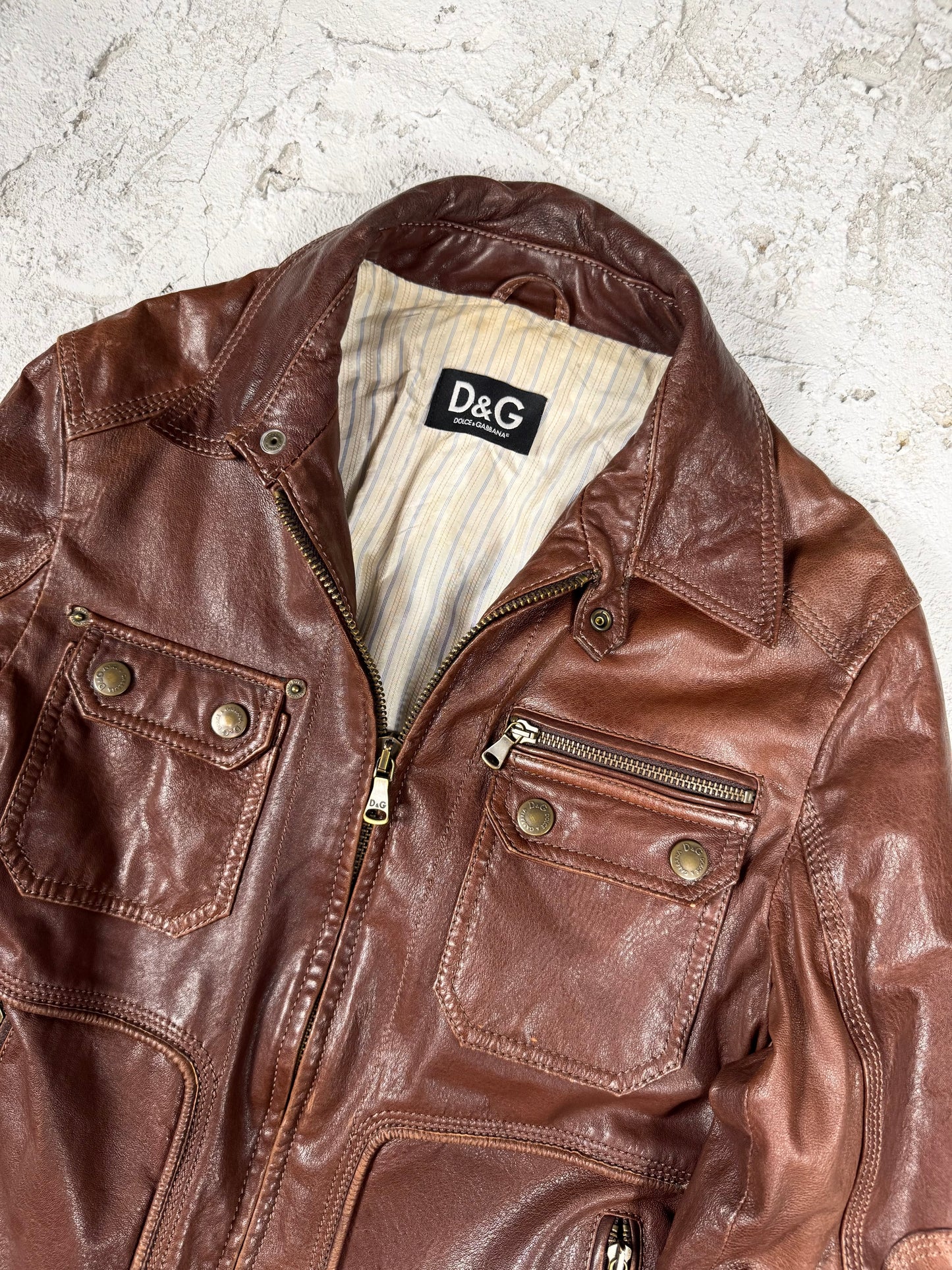 Dolce&Gabbana Kožna Jakna Vintage 00’s (M)
