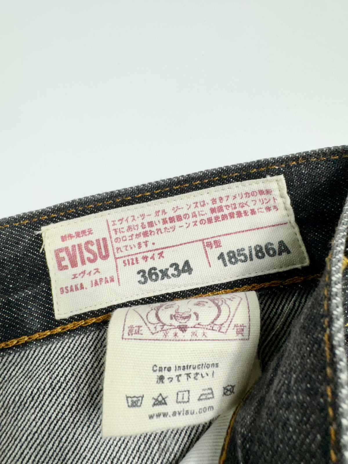 Evisu Selvedg Jeans Demon Logo