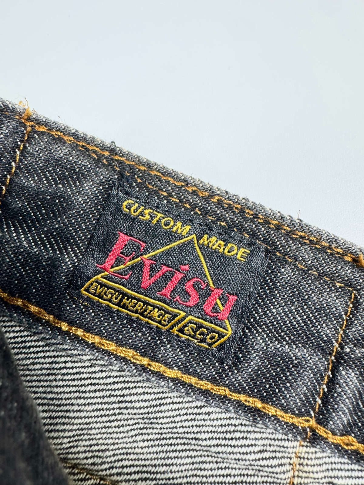 Evisu Selvedg Jeans Demon Logo