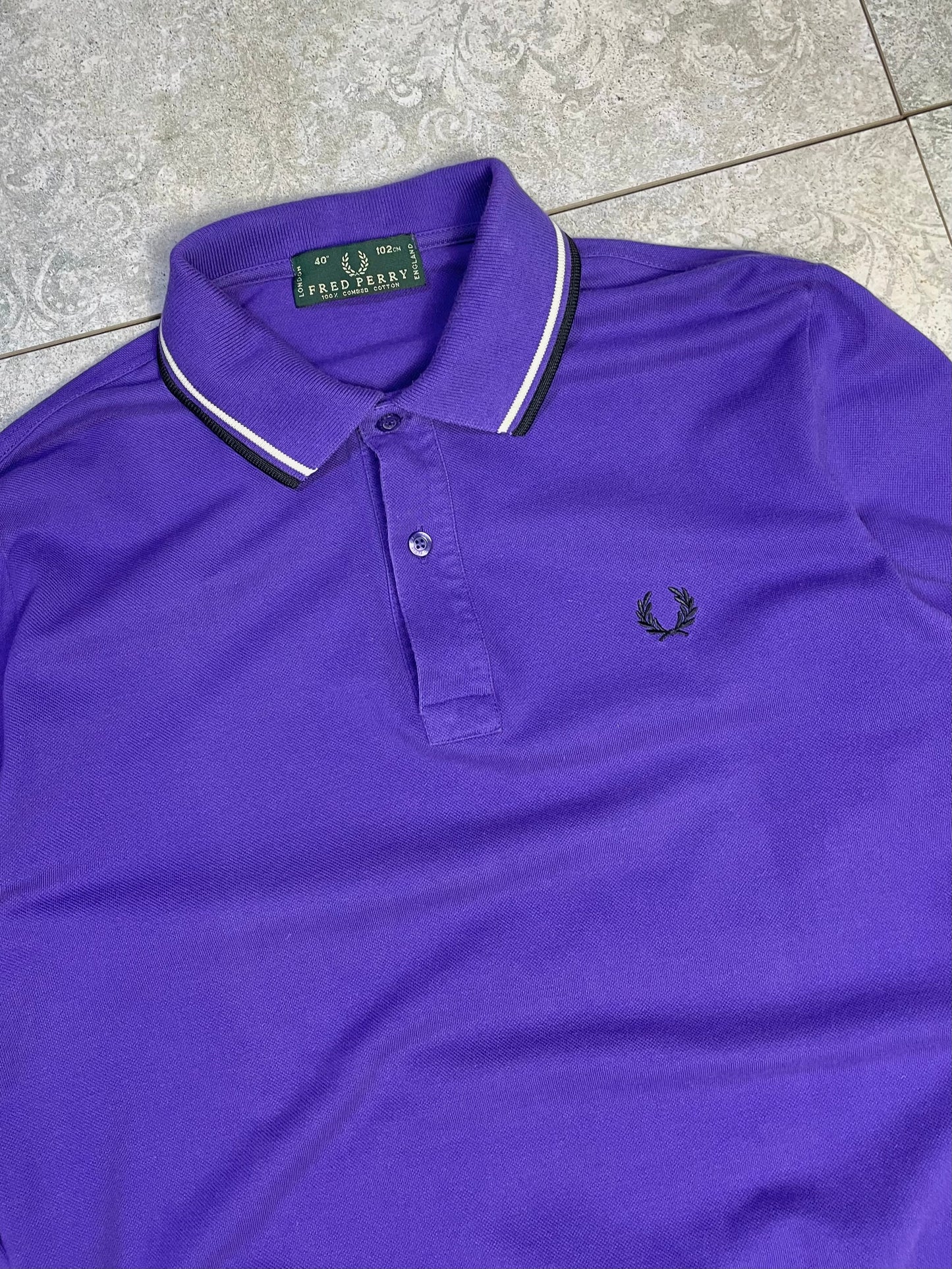 Fred Perry Polo Majica Dugih Rukava Vintage (M)