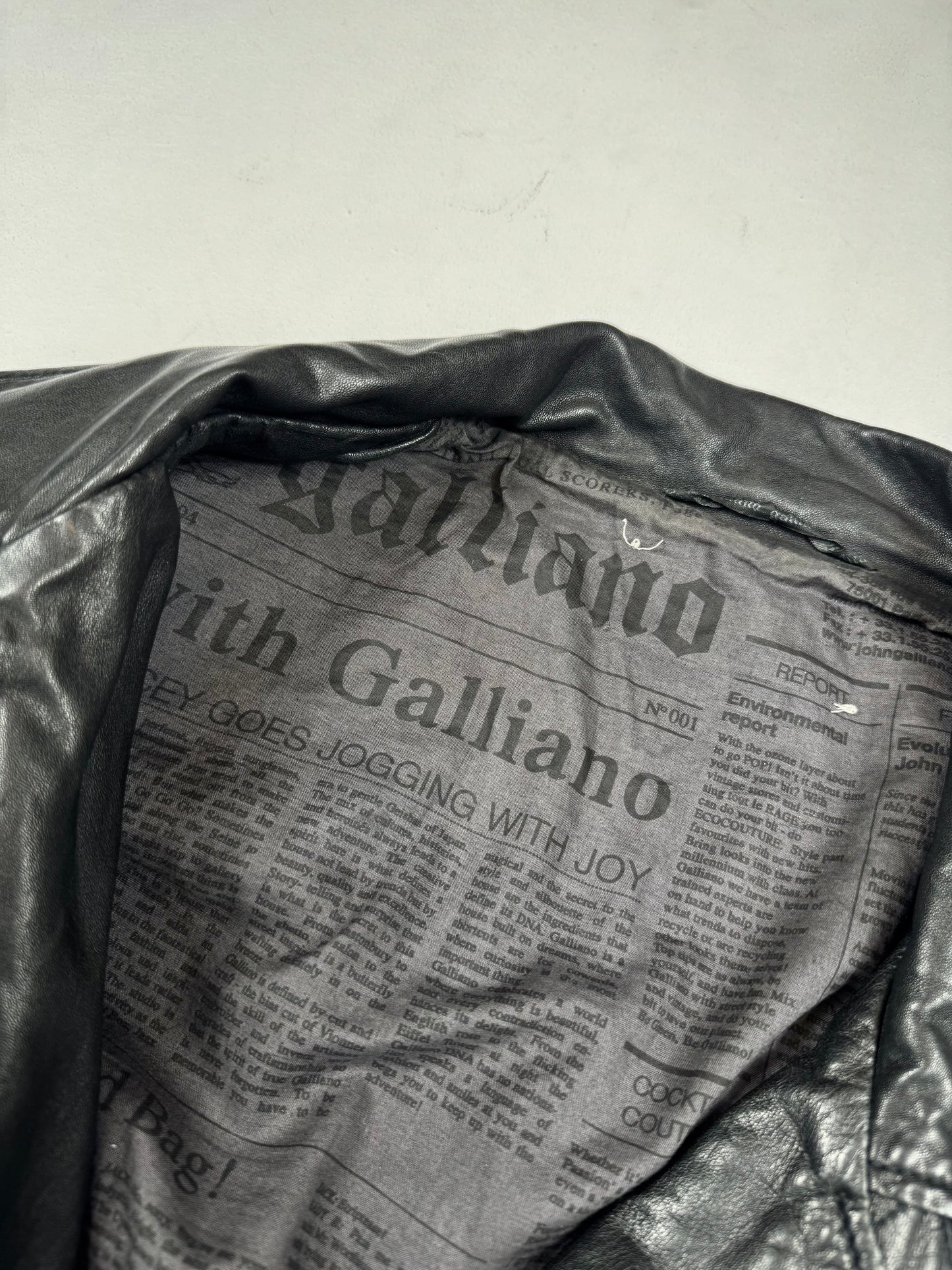 John Galliano Kožna Jakna (M)