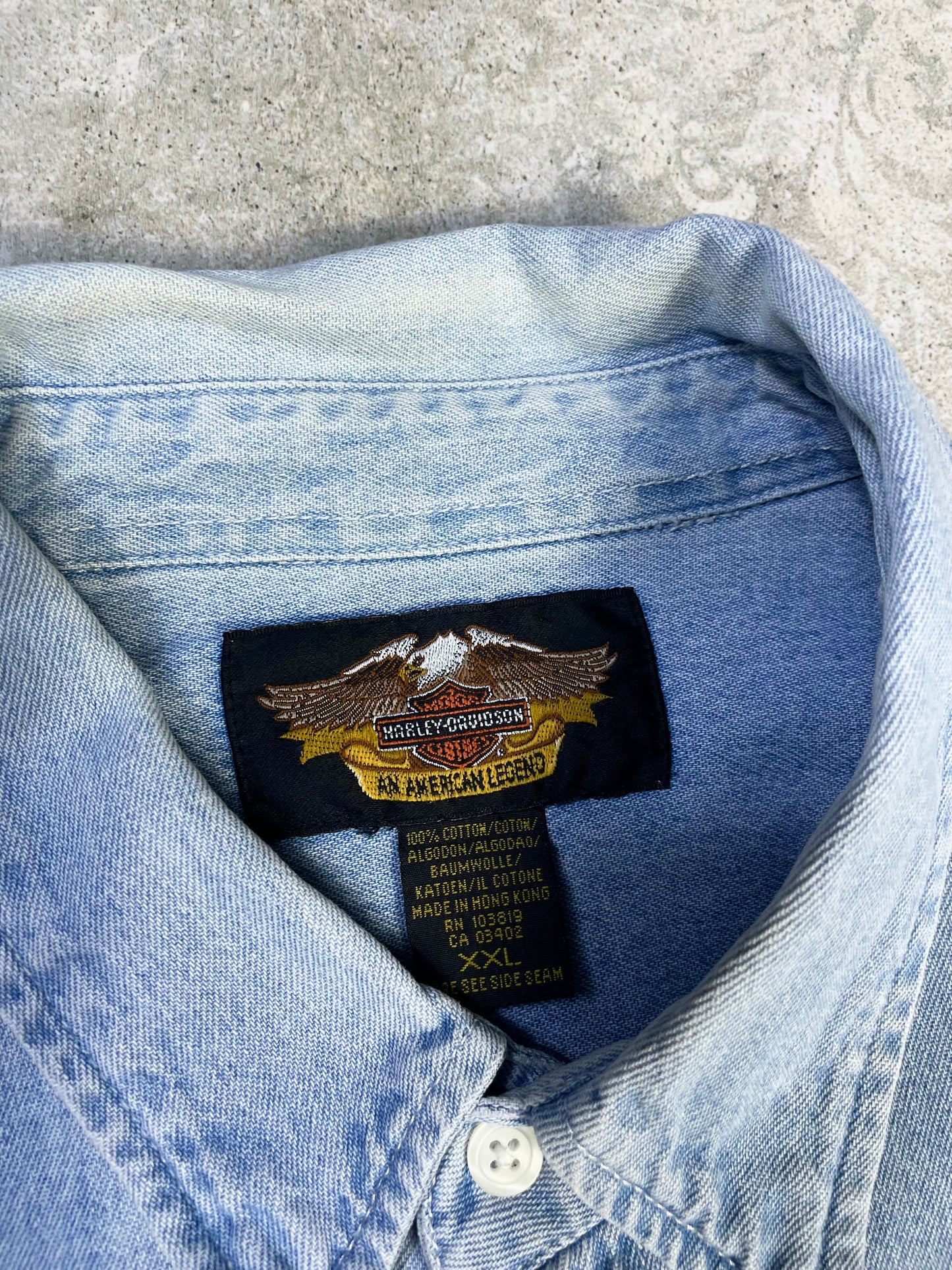 Harley Davidson Denim Košulja Vintage (XL)