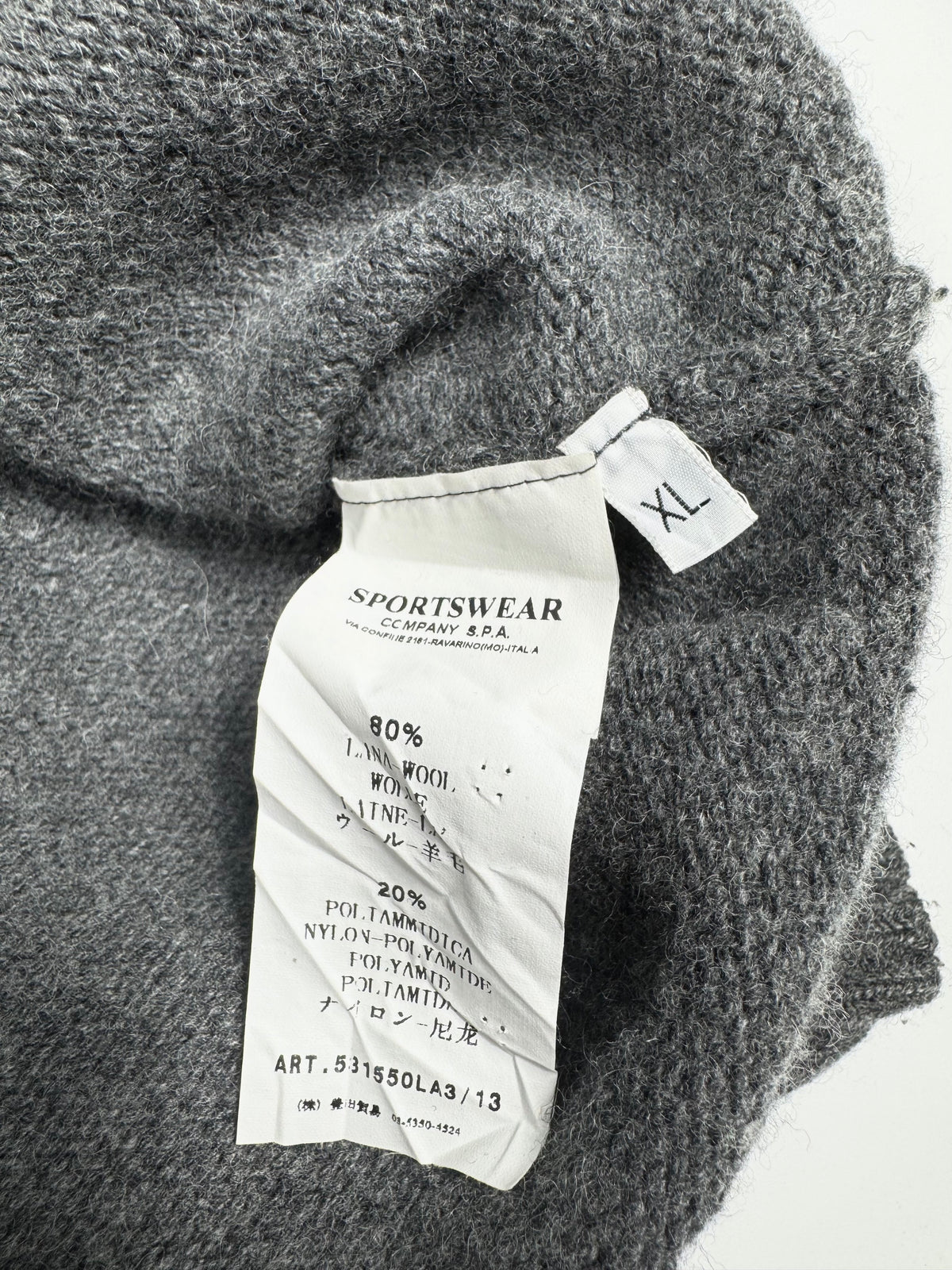 Stone Island Wool Buttoned Knit Cardigan Grey AW10