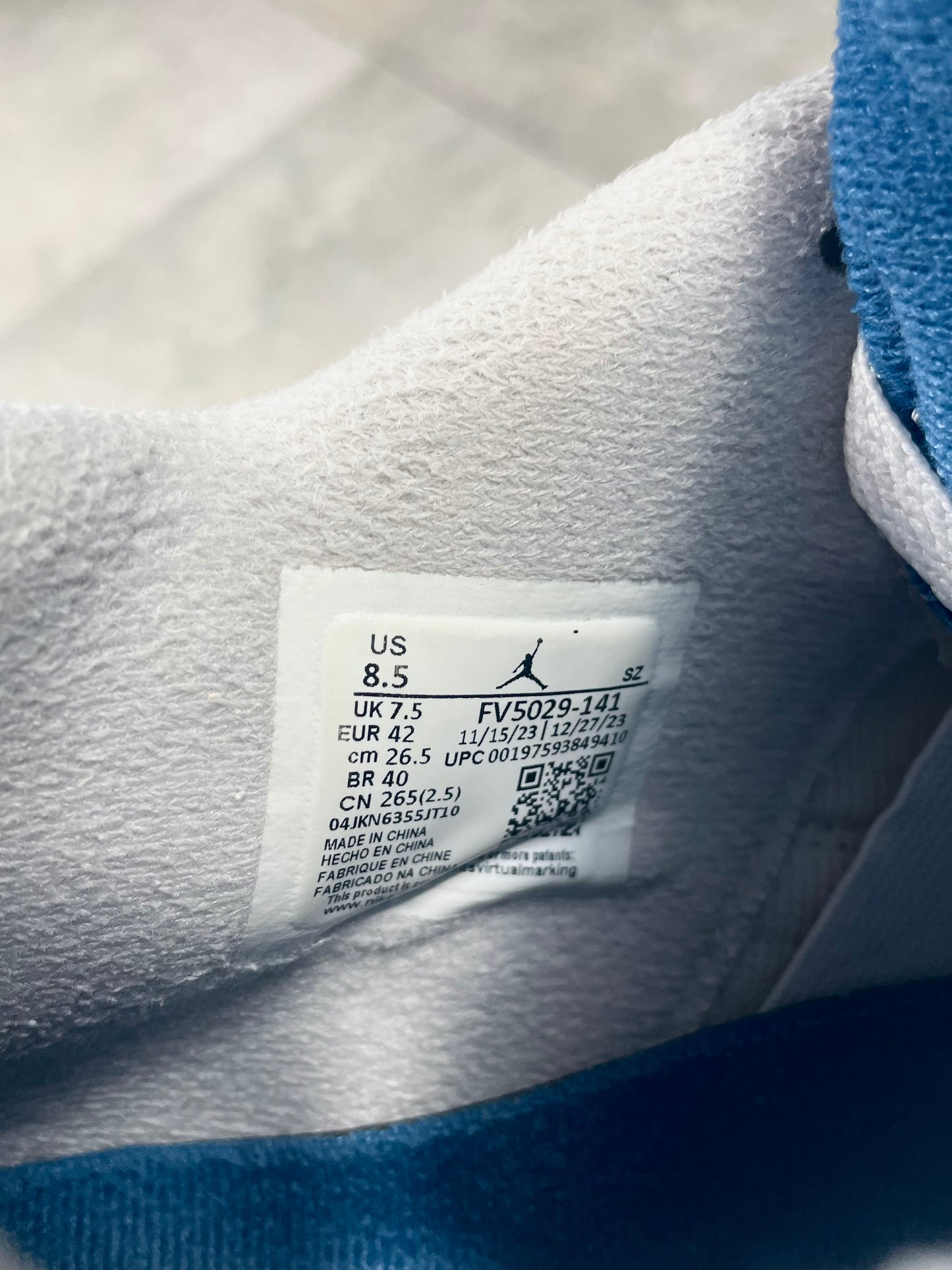 Nike Air Jordan 4 Military Blue Patike (42)