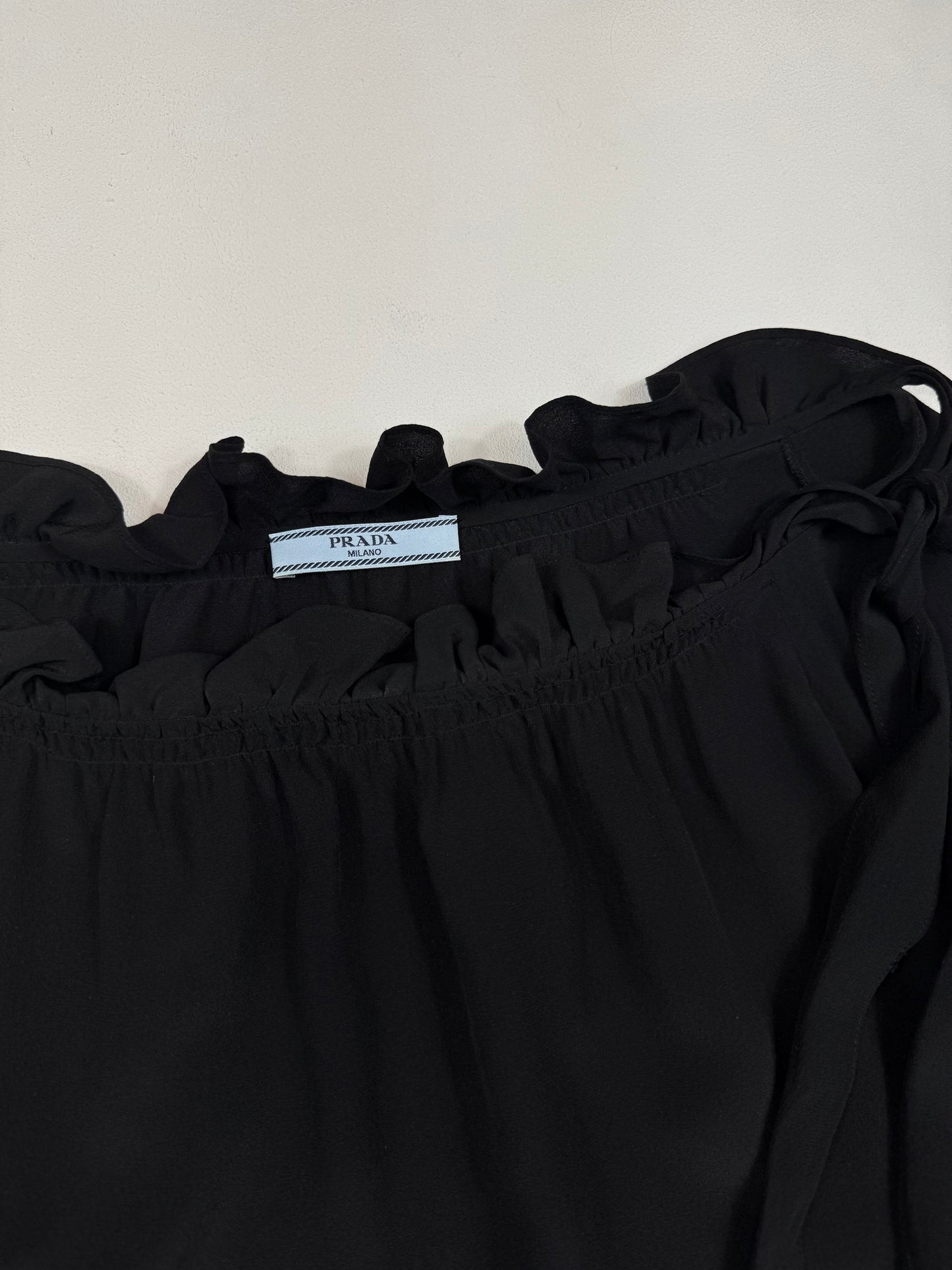 Prada Silk Ruffle Blouse (Lw)