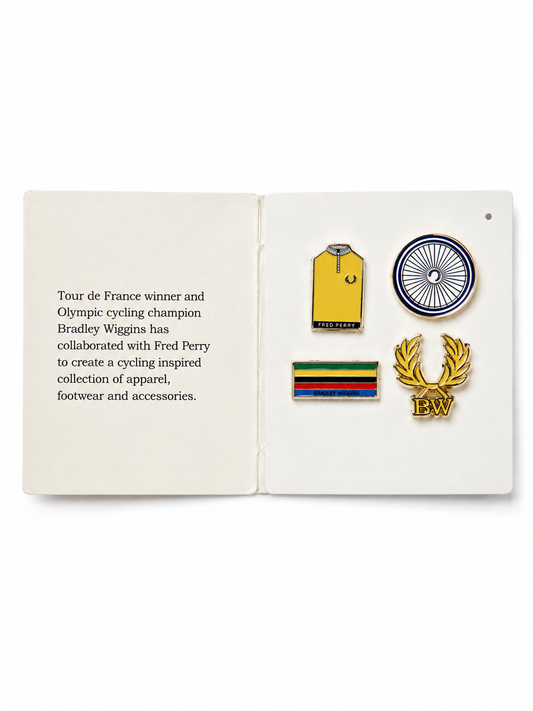 Fred Perry x Bradley Wiggins Pin Badge Set